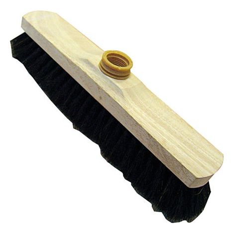 DOMERGUE - Balai droit 30cm bois brut crin noir s45 + à douille écolo
