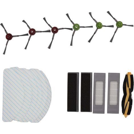 Kit d'accessoires de rechange pour robot nettoyeur Yeedi Vac 2pro brosse latérale principale avec filtre et ensemble de chiffons de nettoyage (1/4)