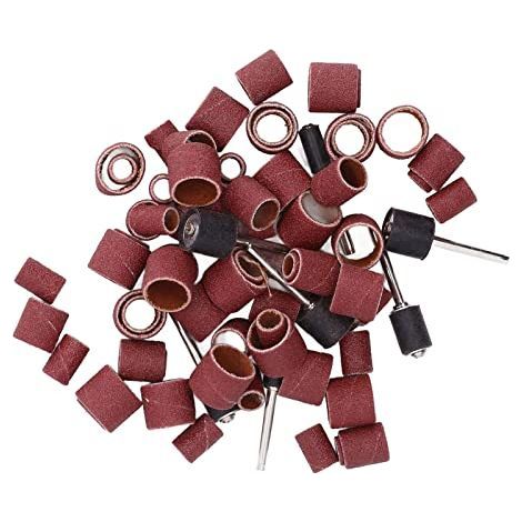 Ensemble de Tambour Ponçage 132 Pièces, Kit Ponceuse avec 120 Manchons et 12 Ponceuses à pour Meuleuses électriques, Rectifieuses - (1/5)