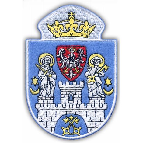 Parche con el escudo de armas de la ciudad de Poznan - Reverso magnético - Parche/Insignia/Emblema bordado