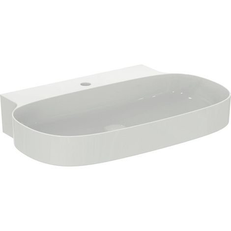 Lave-mains Linda-X 1 vasque sans rebord 750x500x135mm poli blanc