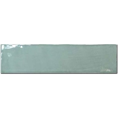 Carrelage mur effet zellige bleu turquoise 7,5x30 cm MASIA JADE (vendu par boite de 1m2) (1/5)
