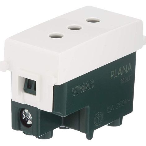 Presa 10ax plana bianco (1/3)