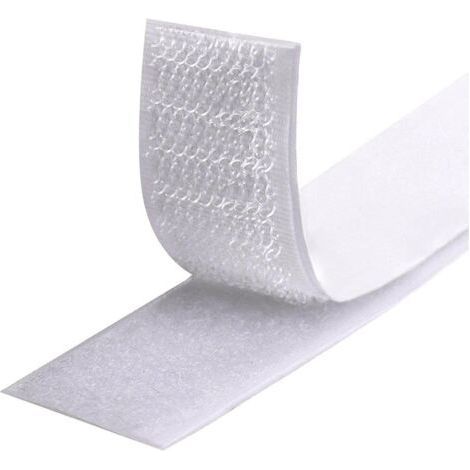 8M Adhesive Tapes, Adhesive Grip Tape, Scratch Hook Loop Tape Self-Adhesive Adhesive Tape for All Types of Photo Frame Installations 20mm (White) (1/5)