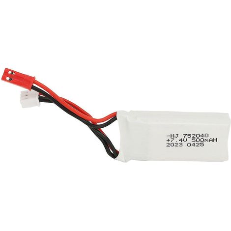 Batterie au lithium 2024-500 mAh 2S 7,4 V 35C avec protection contre la surcharge, compatible avec les drones et quadricoptères télécommandés (1/5)