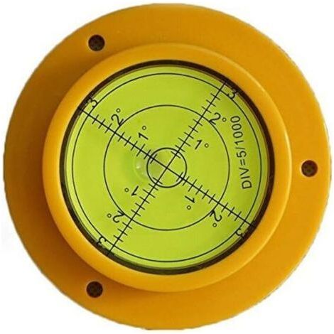 Niveau à bulle rond de précision 90 mm avec trous de montage pour camping-car (1/5)