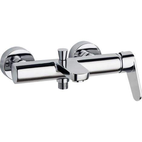 Ramon Soler - Grifo de Baño-Ducha Monomando Cromado con Sistema S2 de Ahorro de Agua Serie Alexia (1/3)