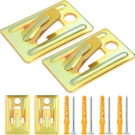 4 Pcs Support Mural pour Chauffe eau Électrique Kit de Fixation Murale pour Mur Creux et Placo Crochet de Fixation robuste avec Surface Antidérapante Support Universel Ballon d'eau chau (1/5)