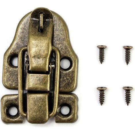 Loquet à bascule rétro, verrou ancien, serrures en bronze vintage pour J (1/4)