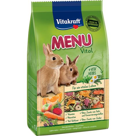 ALIMENTO PER CONIGLI 'MENU' kg. 1  - VITAKRAFT