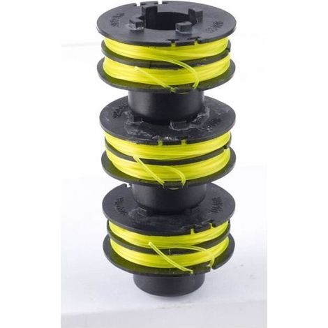 Lot 3 bobines + fil pour coupe-bordures - RYOBI - ø 1,2 mm (1/2)