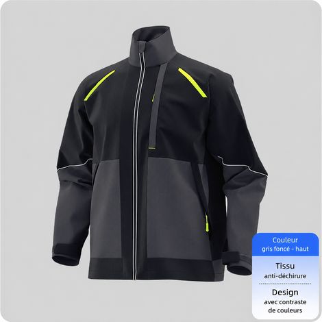 Veste de travail homme anti-déchirure mi-saison gris moyen XL gris réf 3525 60 × 41 × 46 cm 750 g – Livraison gratuite