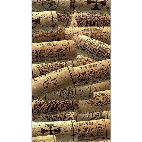 Sticker réfrigérateur et lave vaisselle, bouchon de liège, vin, champagne bouteilles, 180 cm X 100 cm (1/4)