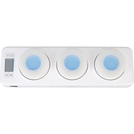 Brosse électrique Murale pour le Corps, Nettoyage en Profondeur du Dos avec 3 Têtes de Brosse Rotatives et Protection Intelligente contre les Puces, pour Hommes, Femmes et (Prise UE) (1/5)