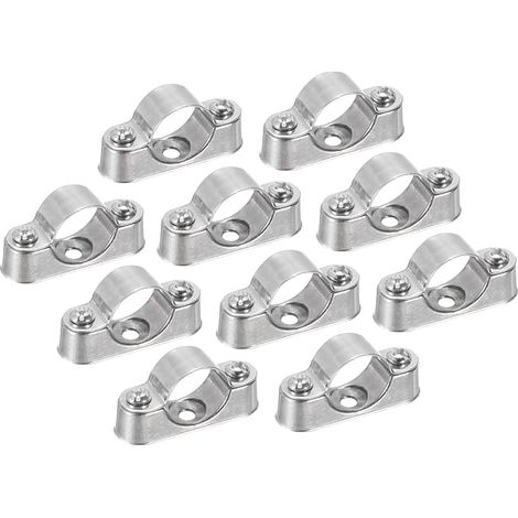 Collier de Serrage Clip Fixation Tube Tuyau 3/4" 10Pcs (1/5)