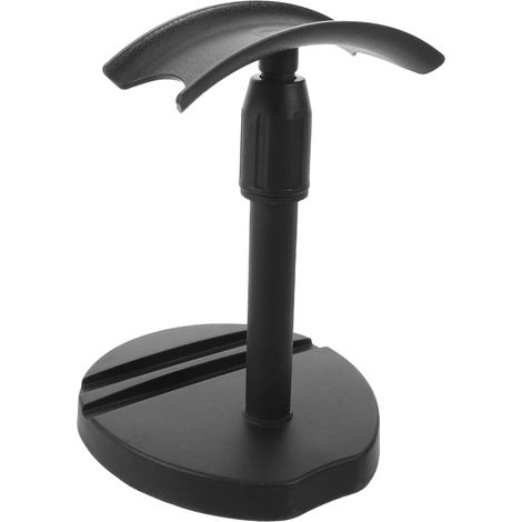 Support en Plastique Noir et Téléphone Portable Casque Multifonction Design Double Fente, Portable et Démontable, pour Bureaux de Jeu et Tables D'étude (1/5)