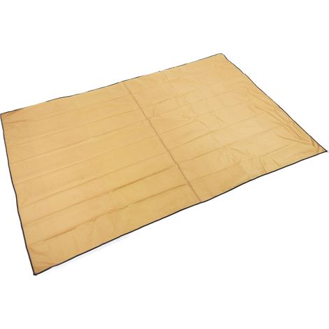 Voile d'ombrage rectangulaire dépliable, protection solaire pour terrasse, jardin ou piscine, couleur sable