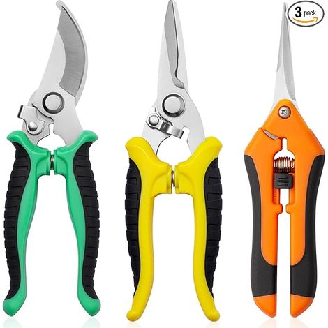 Gartenschere 3-Pack Gartenschere Gartenschere Gartenschere Edelstahl Gartenschere Beschneiden (1/5)