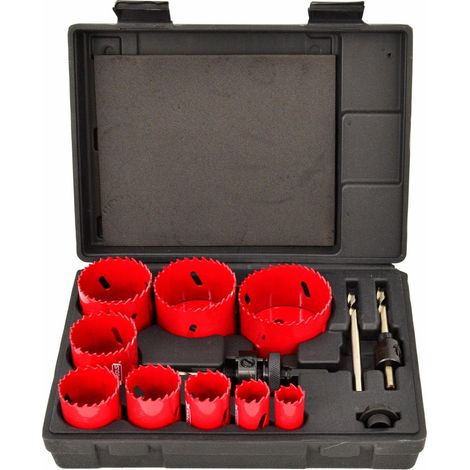 Juego de brocas bimetálicas Awtools 13 piezas 19-64mm