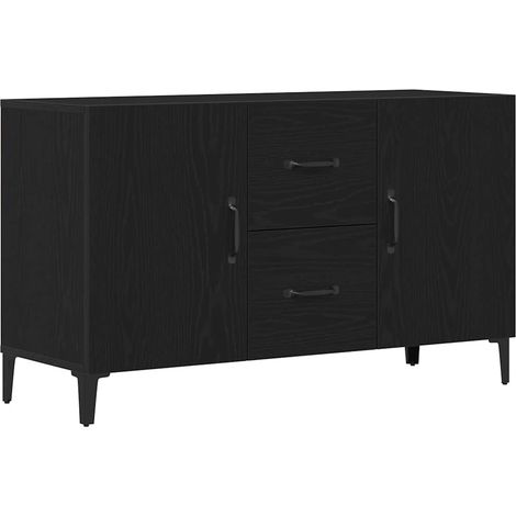 Maison Exclusive - Credenza Rovere Nero 100 x 36 x 60 cm Legno multistrato