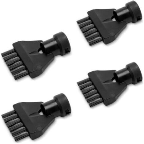 Lot de 4 brosses à Joints pour Tous Les nettoyeurs Vapeur Kärcher SC EasyFix et Deluxe, Noir