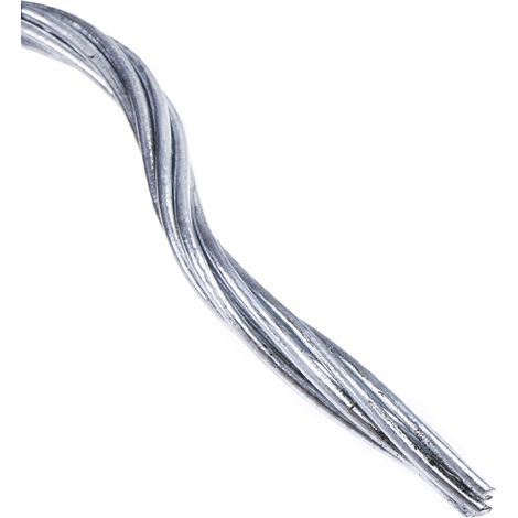 Câble métallique en Métal galvanisé, 3 mm x 50m, 85kg ( Prix pour Bobine de 50 Mètres )