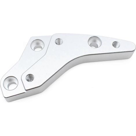 Rehausseur de guidon de moto avec fixation surélevée et base reculée pour BMW - Argenté (1/5)