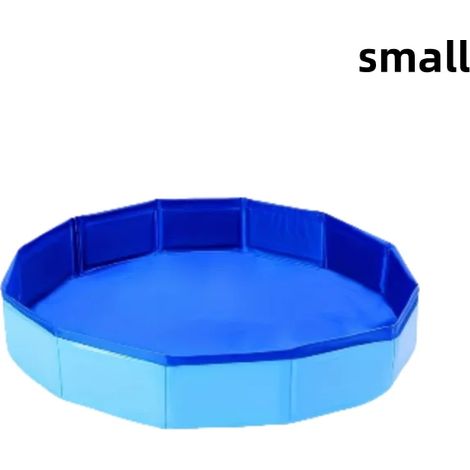Accessoires de piscine (Bleu - petit) Bain de pieds pliable et portable en PVC, adapté aux entrées de piscine de plain-pied, idéal pour le nettoyage des pieds et les accessoires de piscine (1/5)