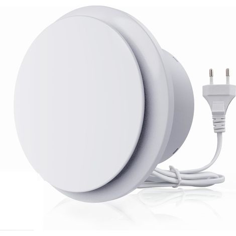 Ventilatore di aspirazione da 100 mm, 130 m³/h, 12 W, funzionamento silenzioso, flusso d'aria elevato, risparmio energetico per bagni, cucine, servizi igienici, serre, tende (4 pollici) [classe energe (1/4)