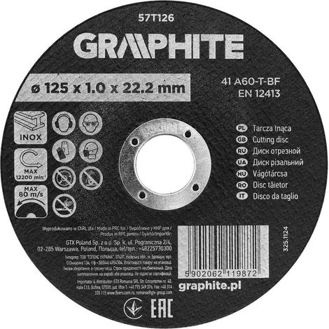 Graphite Professionelle Trennscheibe 125 mm