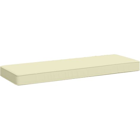 Cuscino per Panchina a 1 Pezzo VUGHT 100% Poliestere Crema vidaXL (1/5)