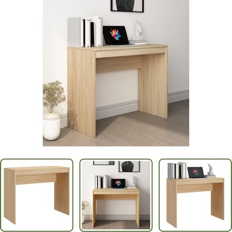 vidaXL Bureau en bois - Bureau Chêne sonoma 90x40x72 cm Bois d'ingénierie (1/5)