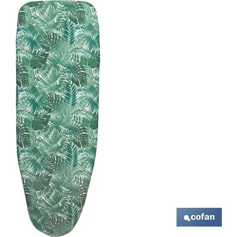 Funda acolchada para tabla de planchar 135 x 53 cm ramas verdes (1/4)