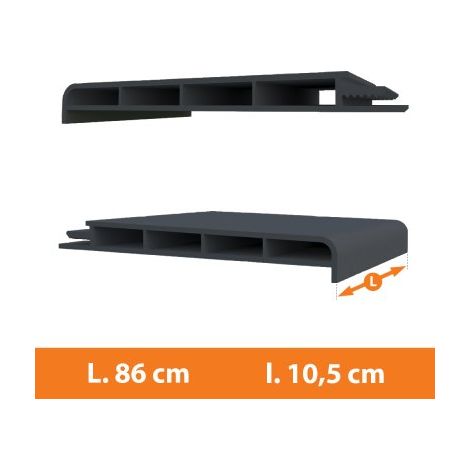 Appui Fenêtre PVC Gris - L.86 x l.10,5cm