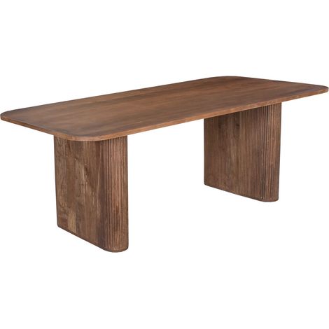 JEAN XL - Table à manger en bois de manguier brun clair 200 cm