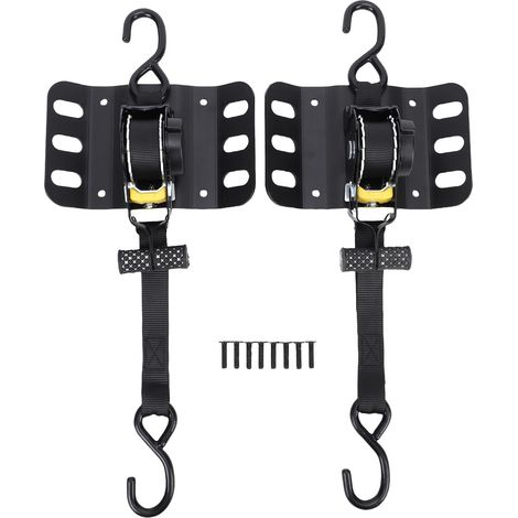 Sangles à cliquet rétractables pour lit de camion, 2 pièces, FL3Z 9928408 AB, arrimage auto-rétractable avec plaques Boxlink et support renforcé à double vis (1/5)