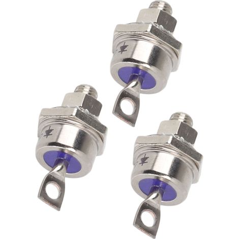 Lot de 3 modules de diodes 40HFR120 40A, diodes redresseuses spiralées de remplacement pour générateurs diesel, pôle positif (1/5)