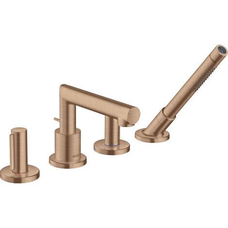 Grifería para bañera de 4 agujeros hansgrohe AXOR Uno, Zerogriff,