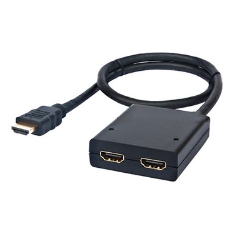 Nanocable - hdmi splitter / doubler v1.3 (1 entrée, 2 sorties) - 1080p - alimentation incluse - 50cm pigtail (1/3)