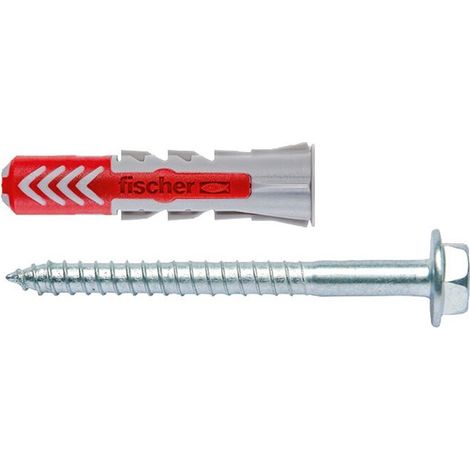Fischer blister de 8 chevilles DuoPower 10x50mm + vis