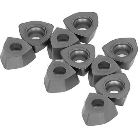 Lot de 10 plaquettes de tournage en carbure à revêtement indexable pour fraisage du bois sur tour CNC WDMW080520-ZTR (1/5)