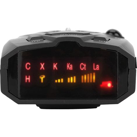 16 Bandes Fréquence Détecteur Radar GPS V7 360° Alerte Vocale Laser Anti-Radar Voiture Noir (1/5)
