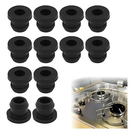 Camper Van Cooker Rubber Caps Tapered Rubber Feet for 5mm Brackets Motorhome Accessories (1/5)