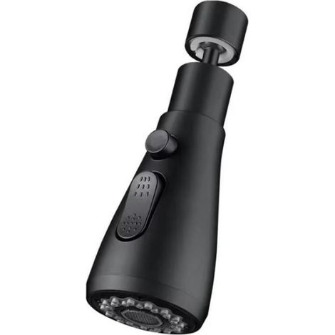 Rallonge Robinet Cuisine - 13,8 x 4,8 cm - Cuivre ABS - Bec Pivotant 360° - Protection Anti-éclaboussures - Noir - 1 Pièce (1/5)