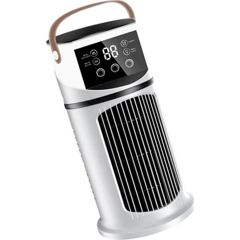 Condizionatore d'aria portatile - Raffrescatore personale - Raffreddamento ambienti - 9 velocità - 27 cm - Bianco (1/5)