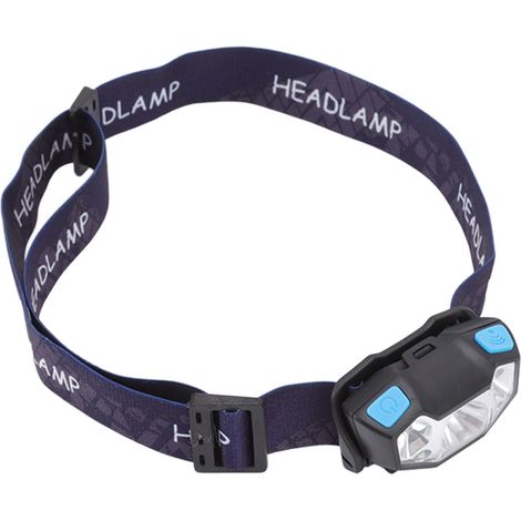 Lampe frontale LED rechargeable USB, 5 modes d'éclairage, détecteur de mouvement, légère pour camping et randonnée (1/5)