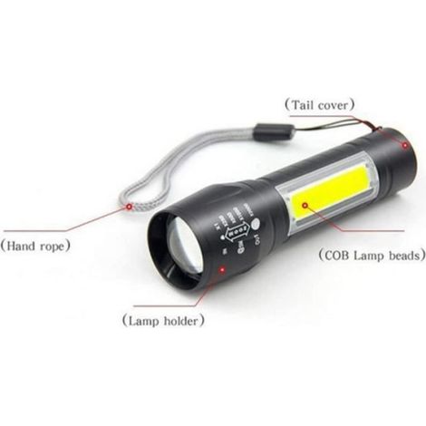 Lampe De Travail - COB - USB Rechargeable - Pour Atelier Garage Auto - 300 À 500 M De Portée - 1 Pièce (1/4)