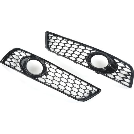 Paire de grilles de feux antibrouillard avant noir brillant 8P0807682D, gauche et droite, de remplacement pour Audi A3 8P 2009-2013 (1/5)