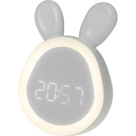 Veilleuse LED Lapin blanche réveil/horloge Mary's MW20531 (1/5)