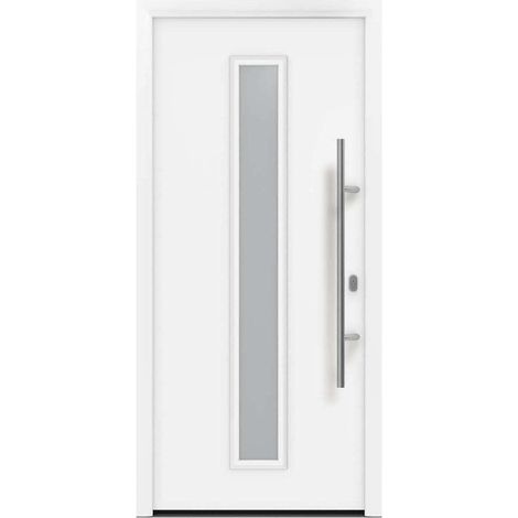 Hörmann Ecostar Haustür "ISOPRO IP 020S", verkehrsweiß (RAL 9016), 110 x 210 cm (B x H), DIN Rechts